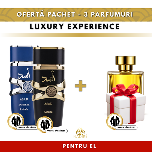 2 + 1 GRATIS – Asad & Asad Zanzibar Lattafa + Parfum Cadou 100 ml